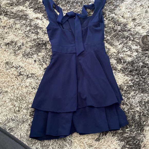 Navy Blue B Darlin Dress - Picture 4 of 5